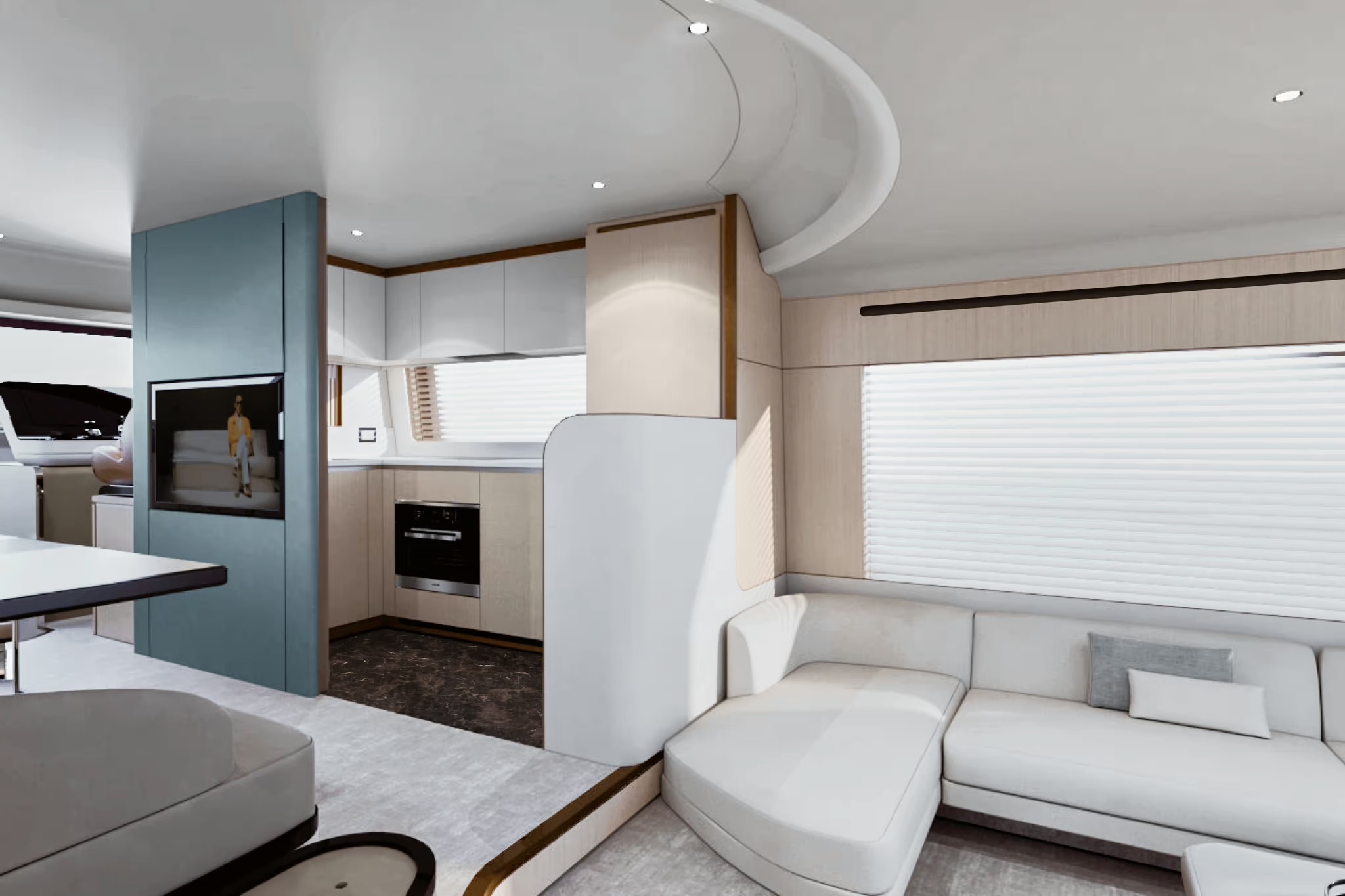 Azimut Fly 68, keuken