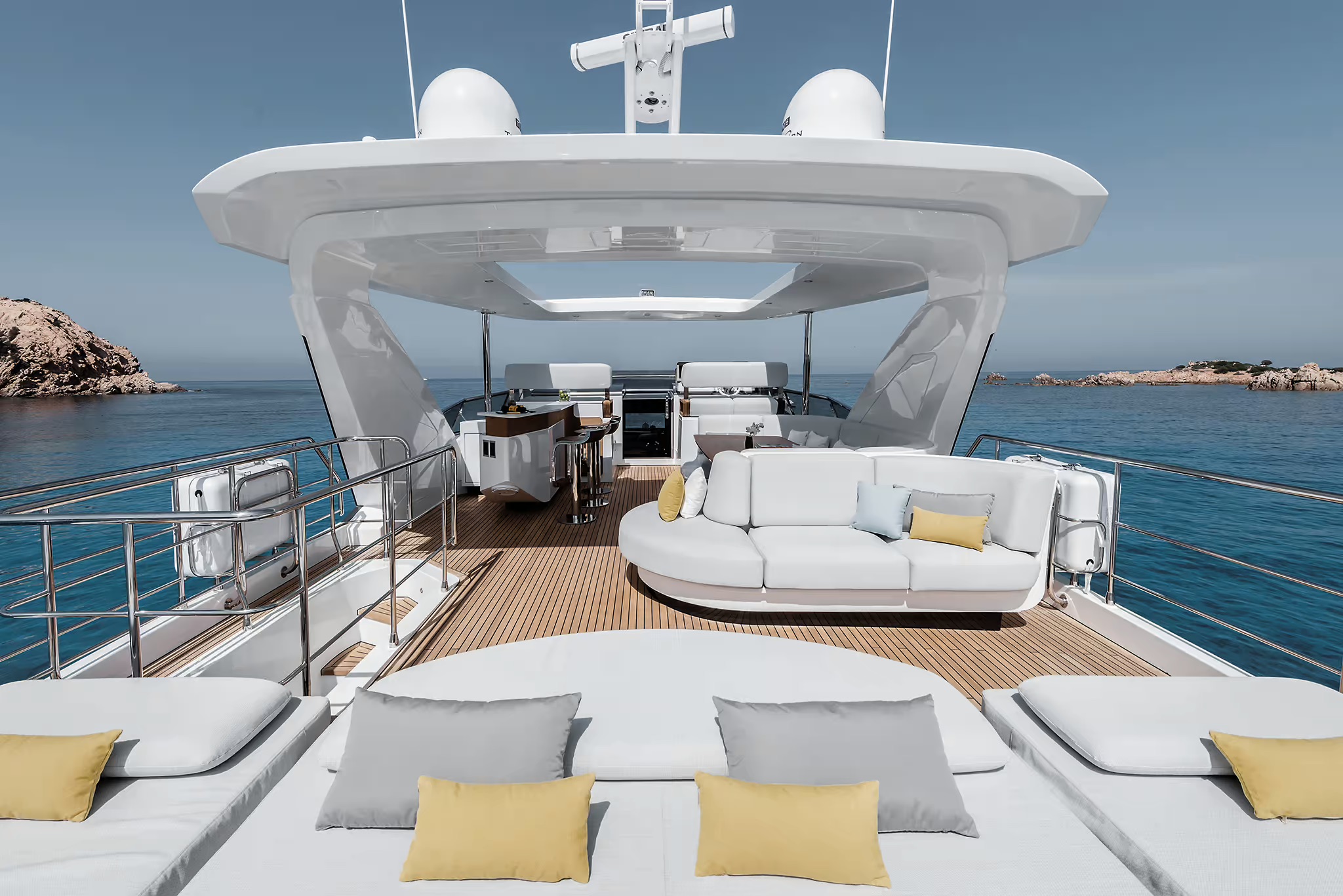 Azimut Grande 27M, flybridge