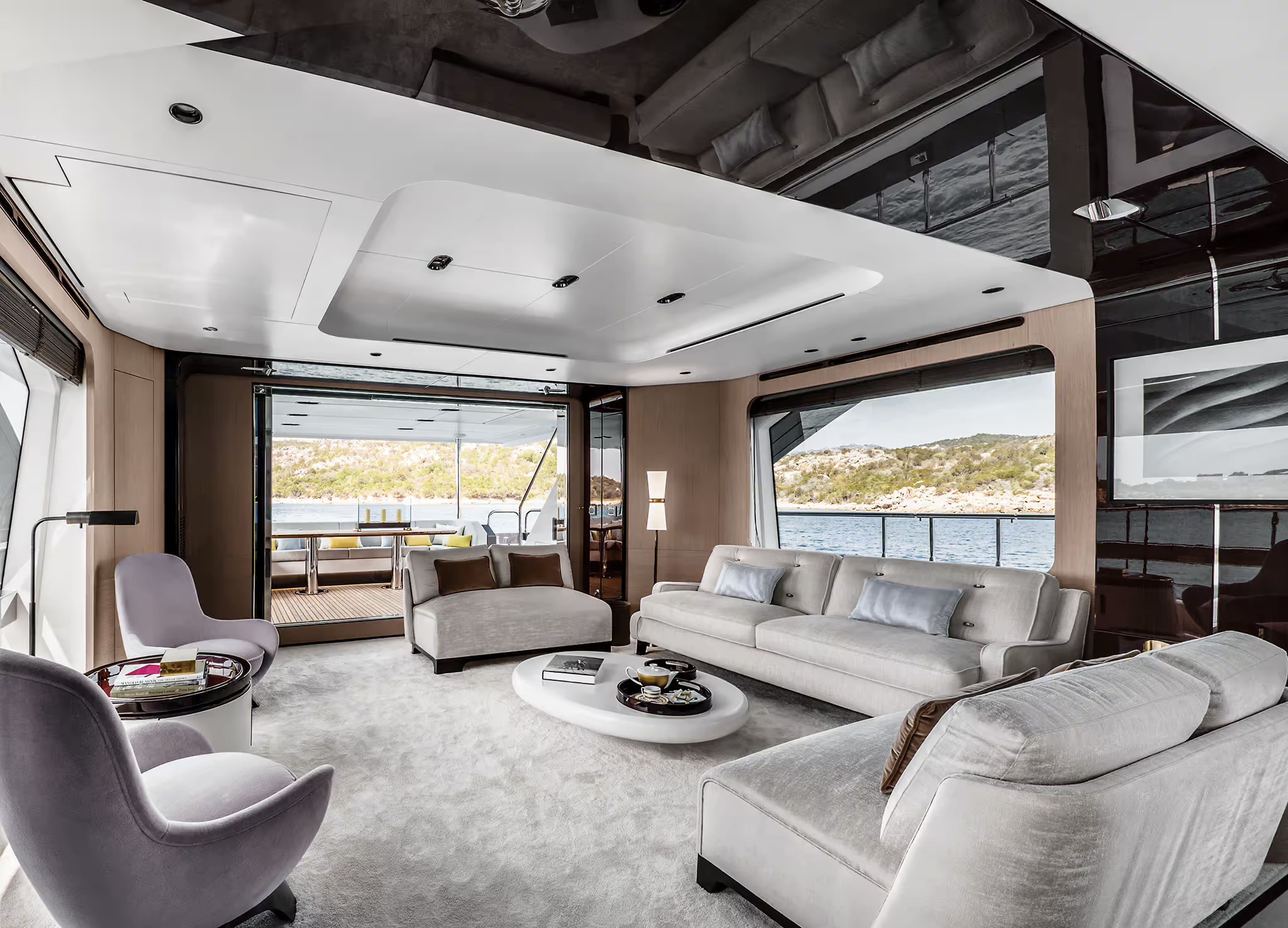 Azimut Grande 27M, salon