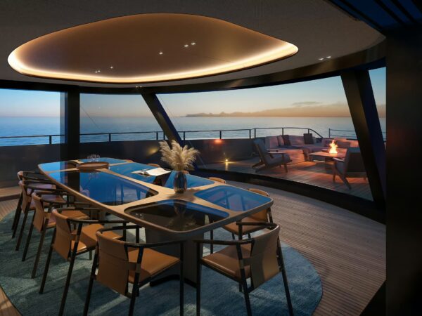 Azimut Grande 44M, eethoek