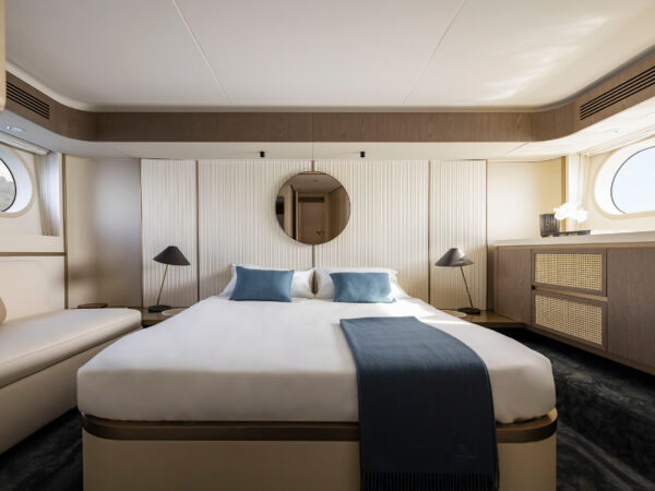 Azimut Magellano 60, hoofdhut met bed