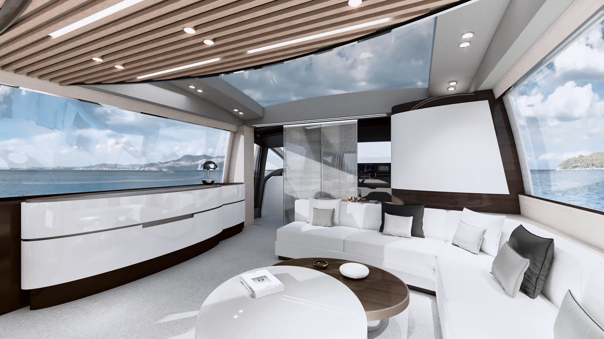 Azimut S10, hoofddek