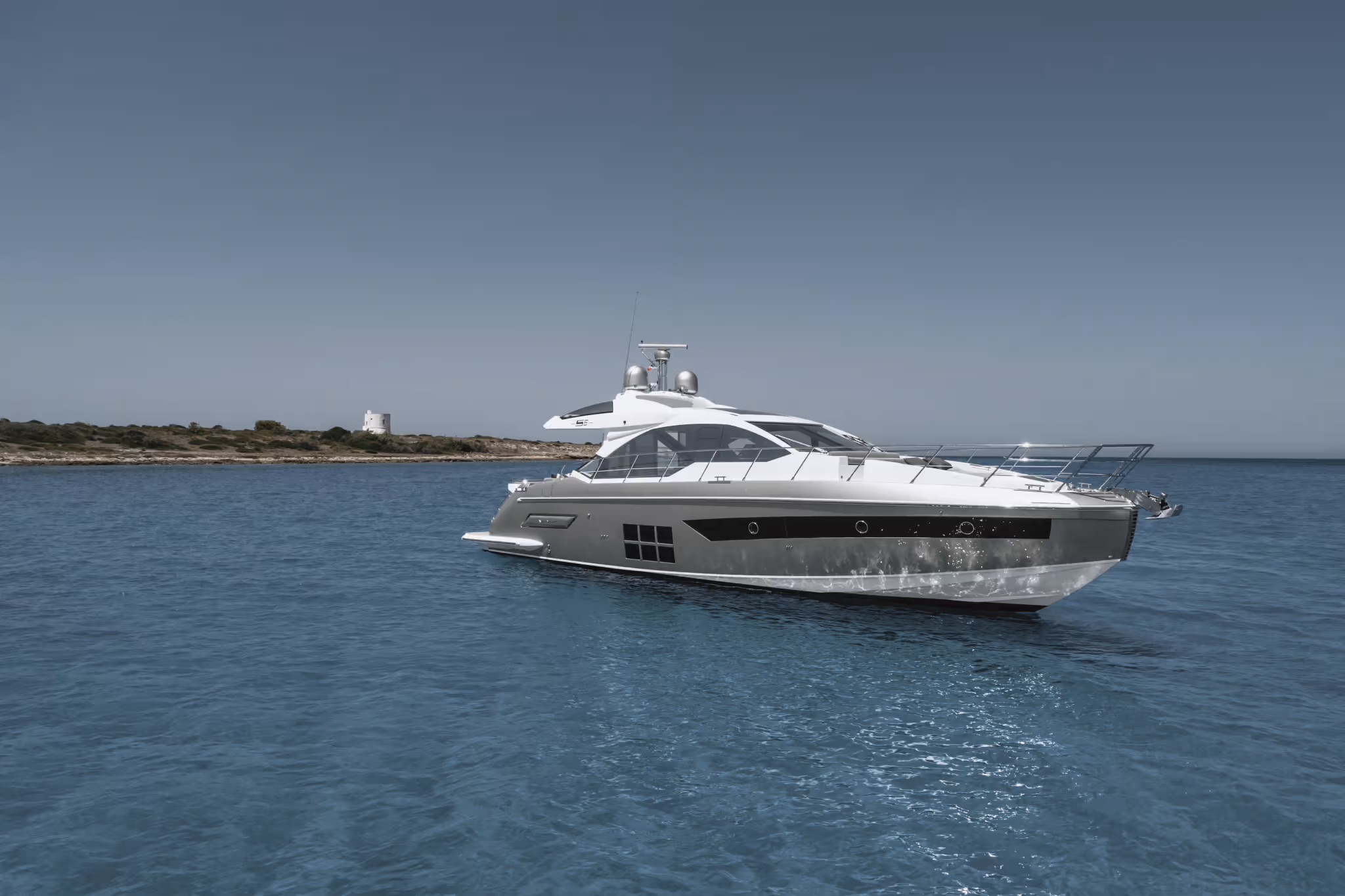 Azimut S6, boot van buiten
