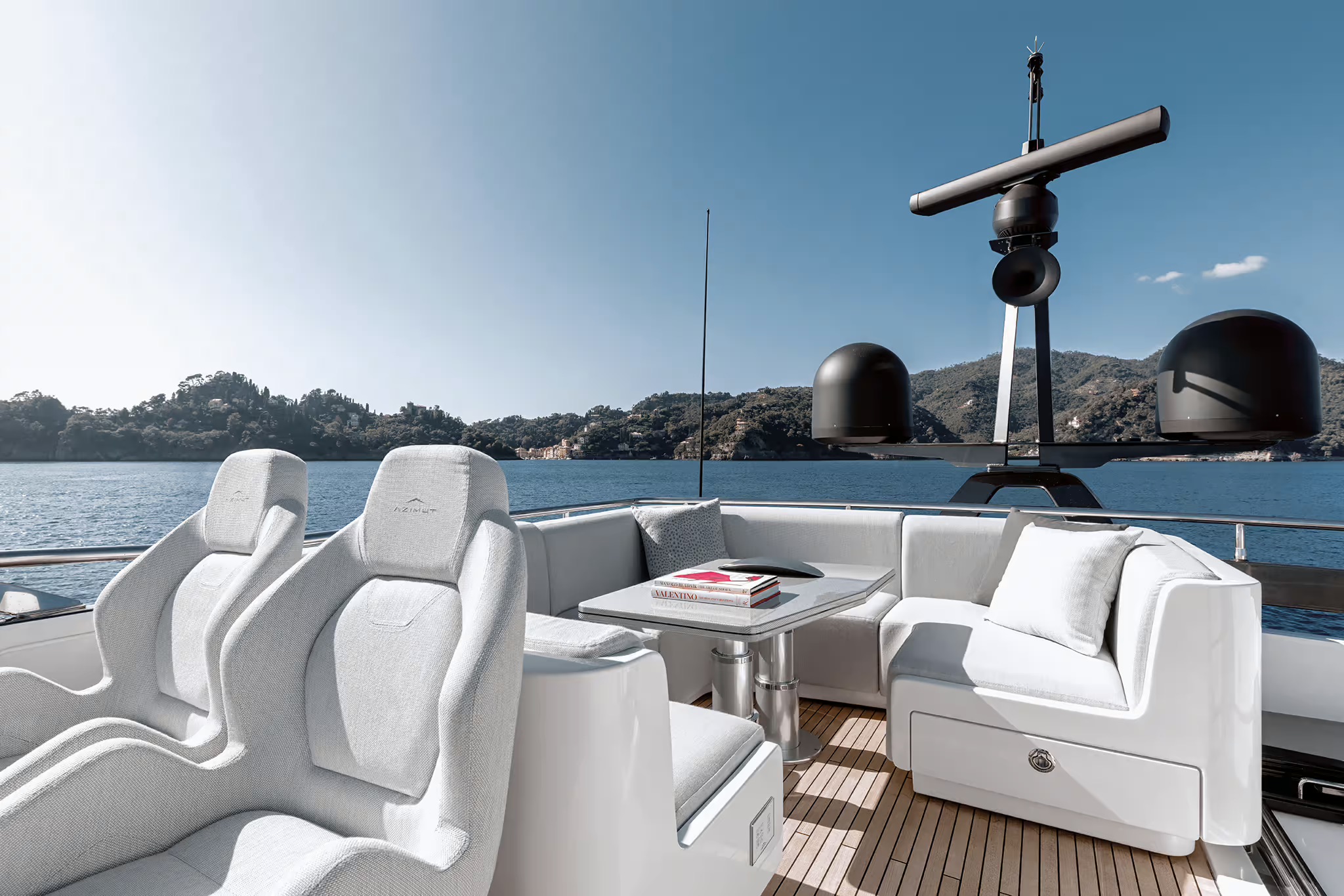 Azimut S8, flybridge
