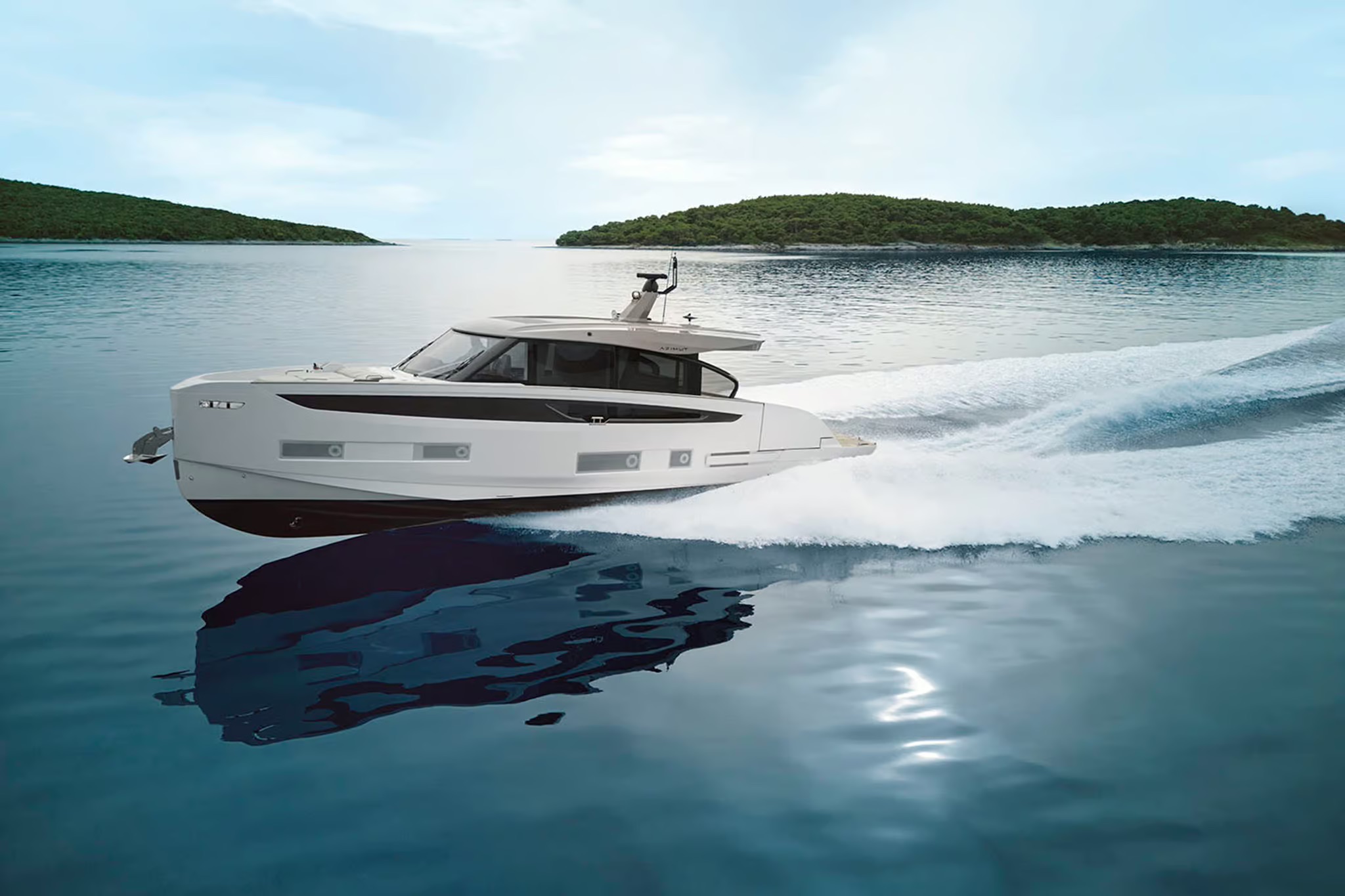 Azimut Seadeck 6, boot varend