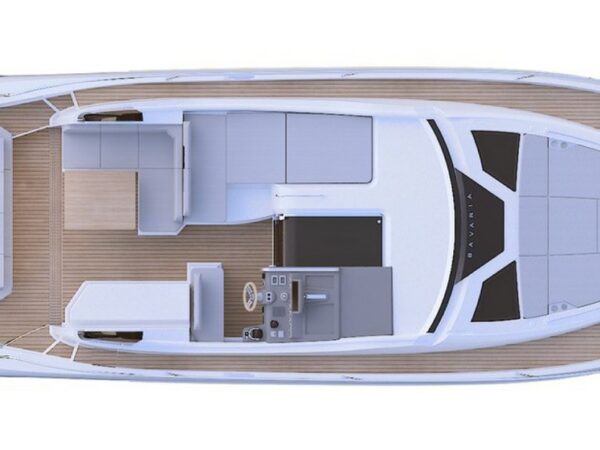 Bavaria SR41, plattegrond boot van bovenaf