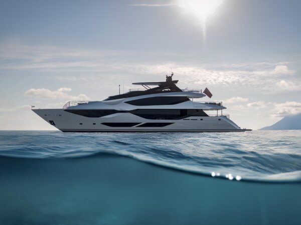 Sunseeker 134 Superyacht, luxe jacht op zee