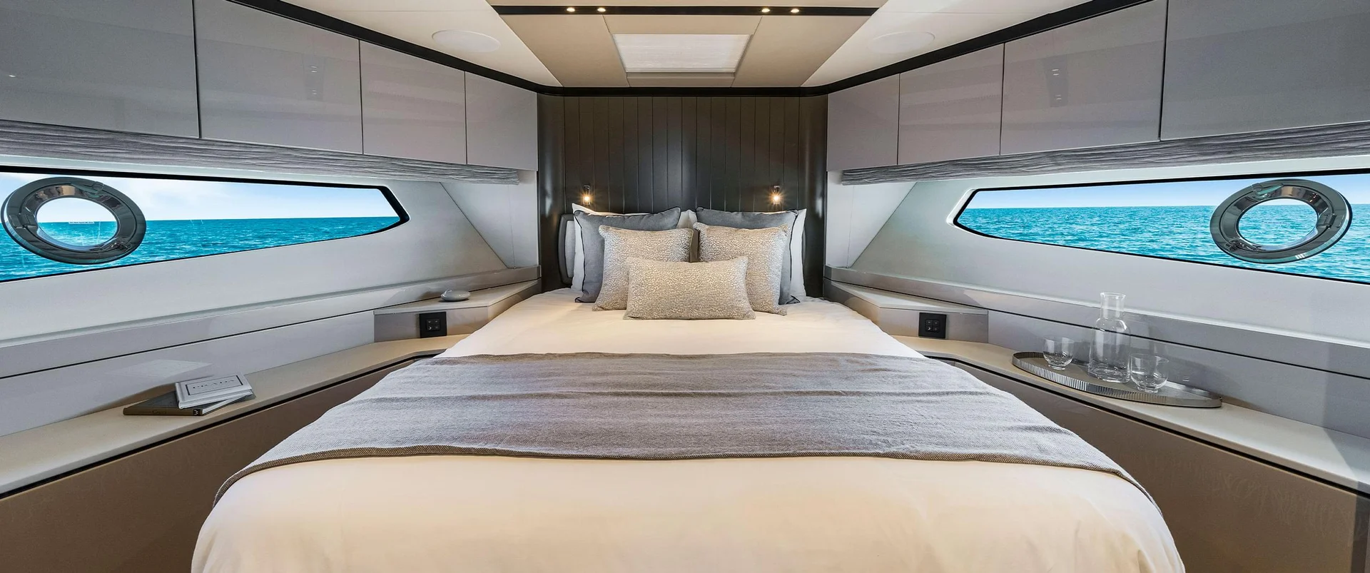 Sunseeker Manhattan 68, slaapkajuit met dubbel bed