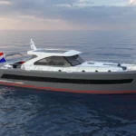 Vedette Premium Line 43, motorboot varend op zee