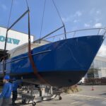 Vedette Salon Comfort Line 37 ft, boot hangend aan kraan