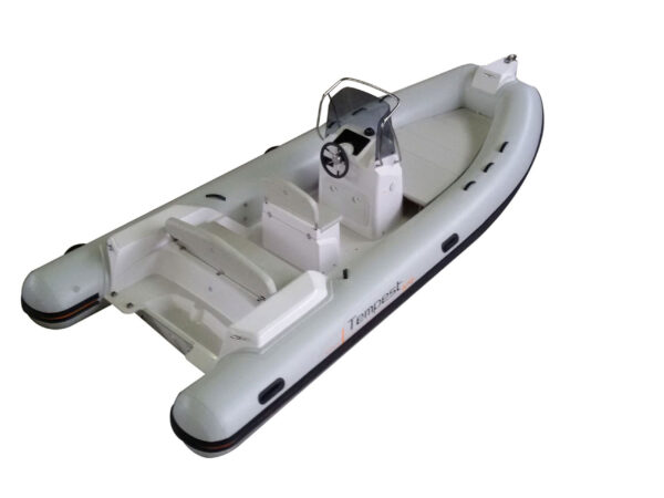Capelli Tempest 570 Easy, rubberboot met stuurconsole op wit