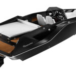 Frauscher 747 Mirage Air, speedboot met teakhouten dek en witte bekleding