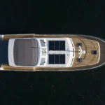 Linssen Grand Sturdy 550 AC Variotop, luchtfoto boot met zonnepanelen
