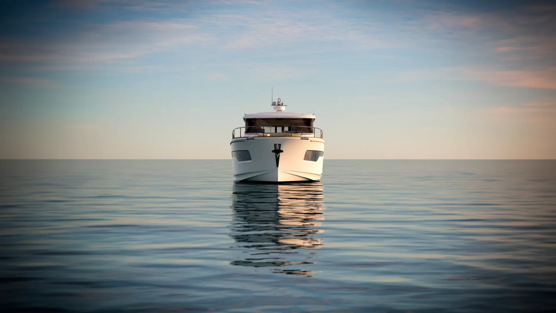 Nimbus 495 Coupé, boot stilliggend op zee