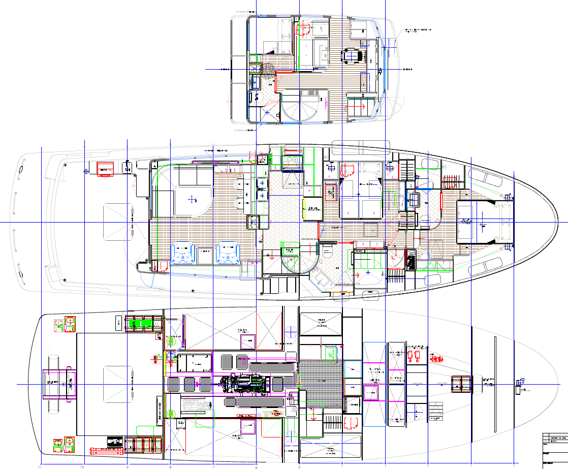 Nordhavn 625, technische plattegrond van boot