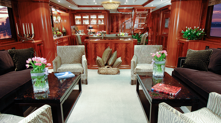 Nordhavn 86, luxe salon met loungebank