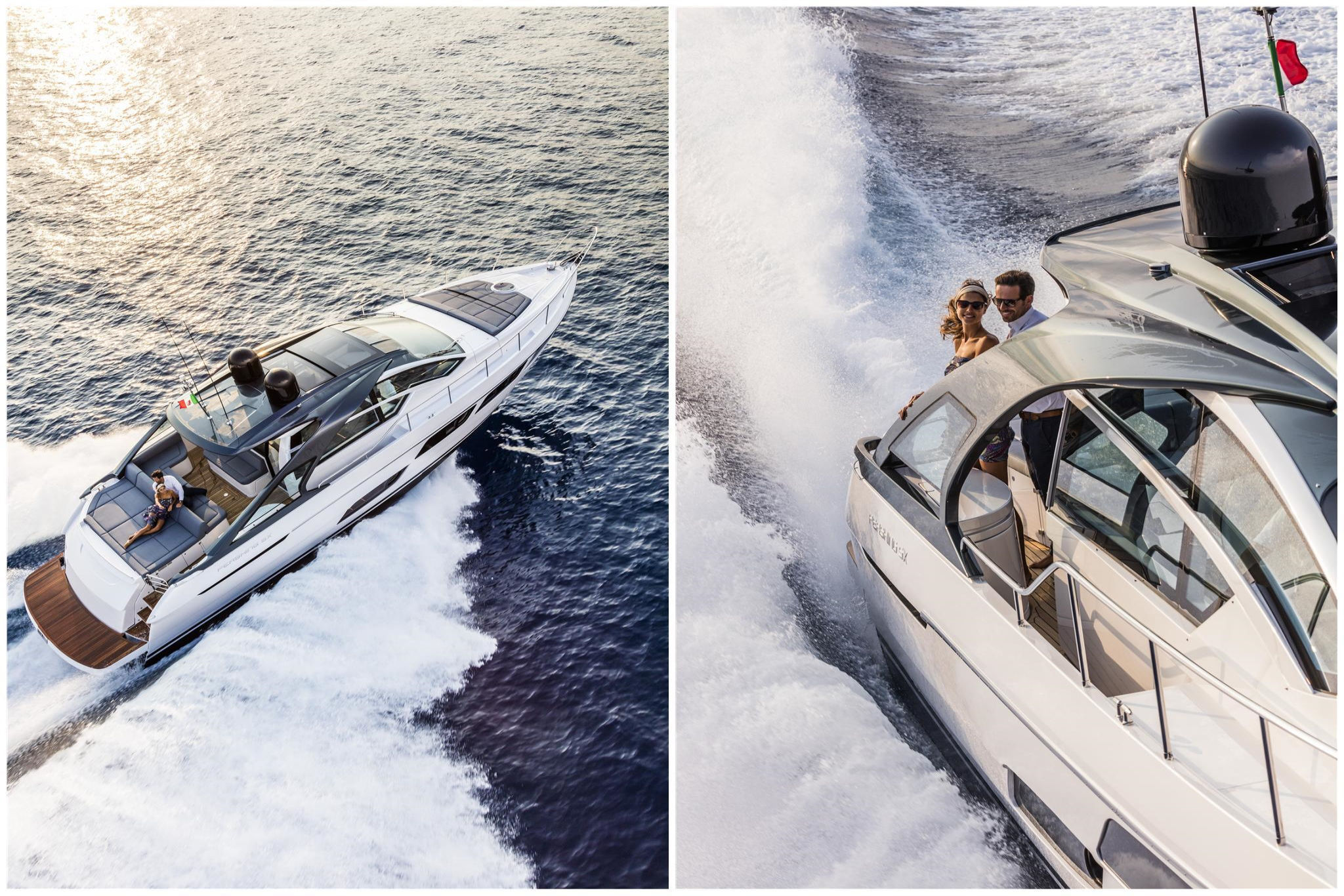 Pershing 5X, boot varend op zee