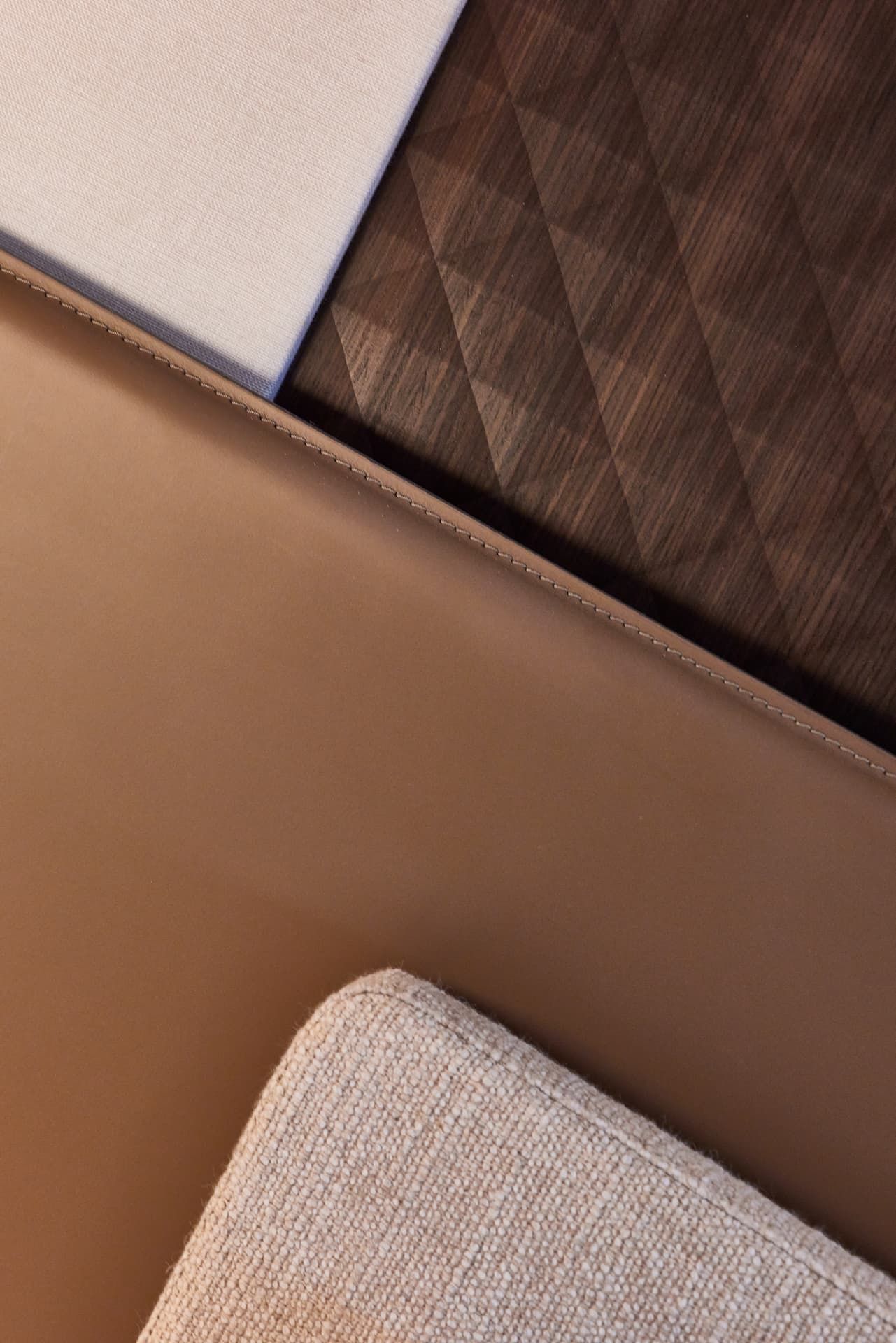 Prestige M7, close up materialen stoffering