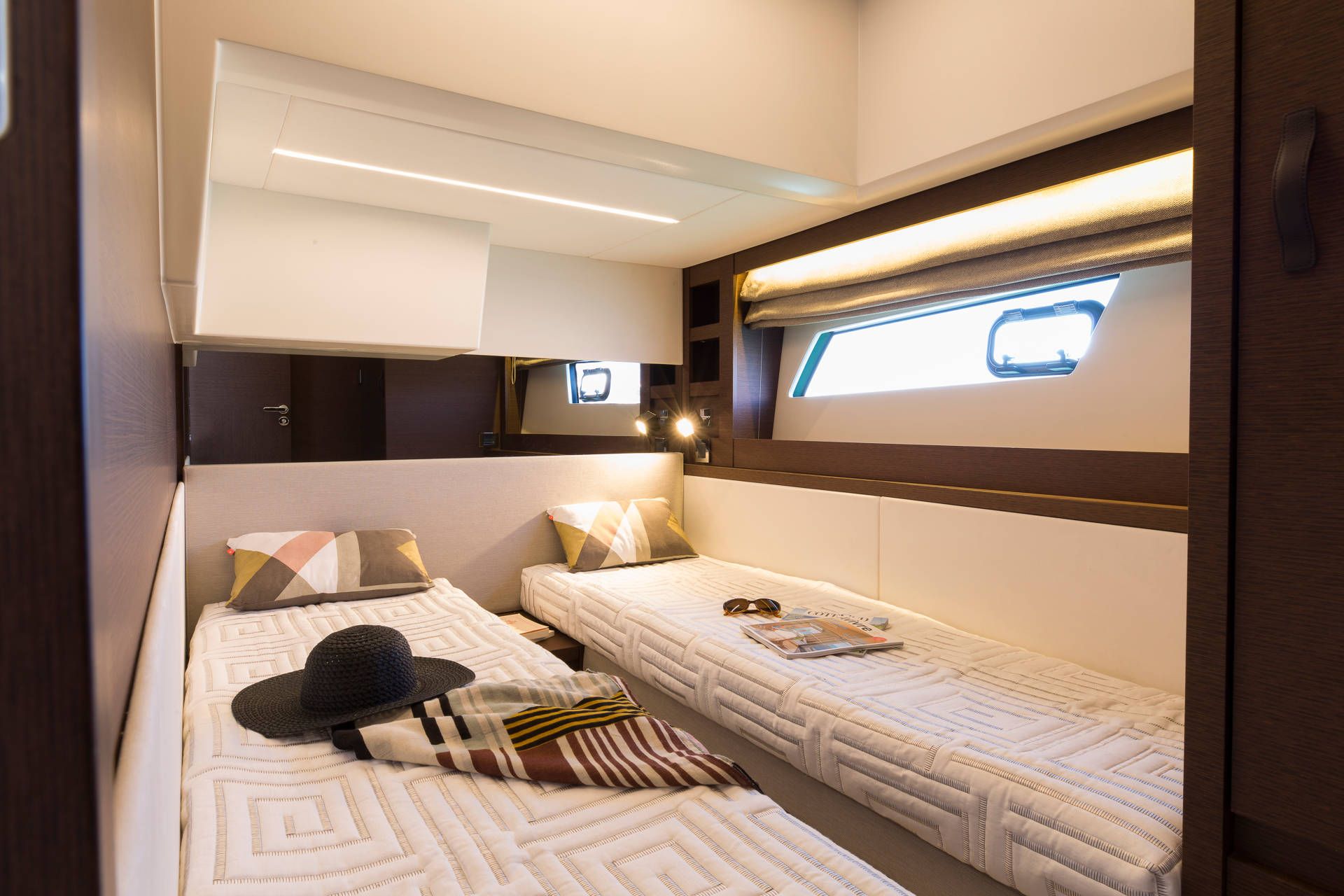 Prestige 520, slaapcabine met twee bedden