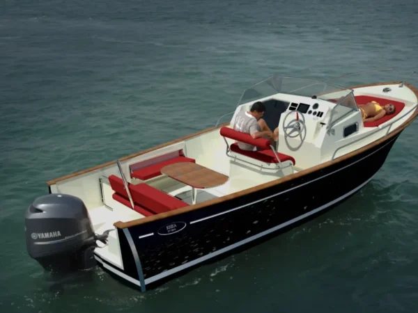 Rhea Marine 27 Escapade, boot op water met inzittenden