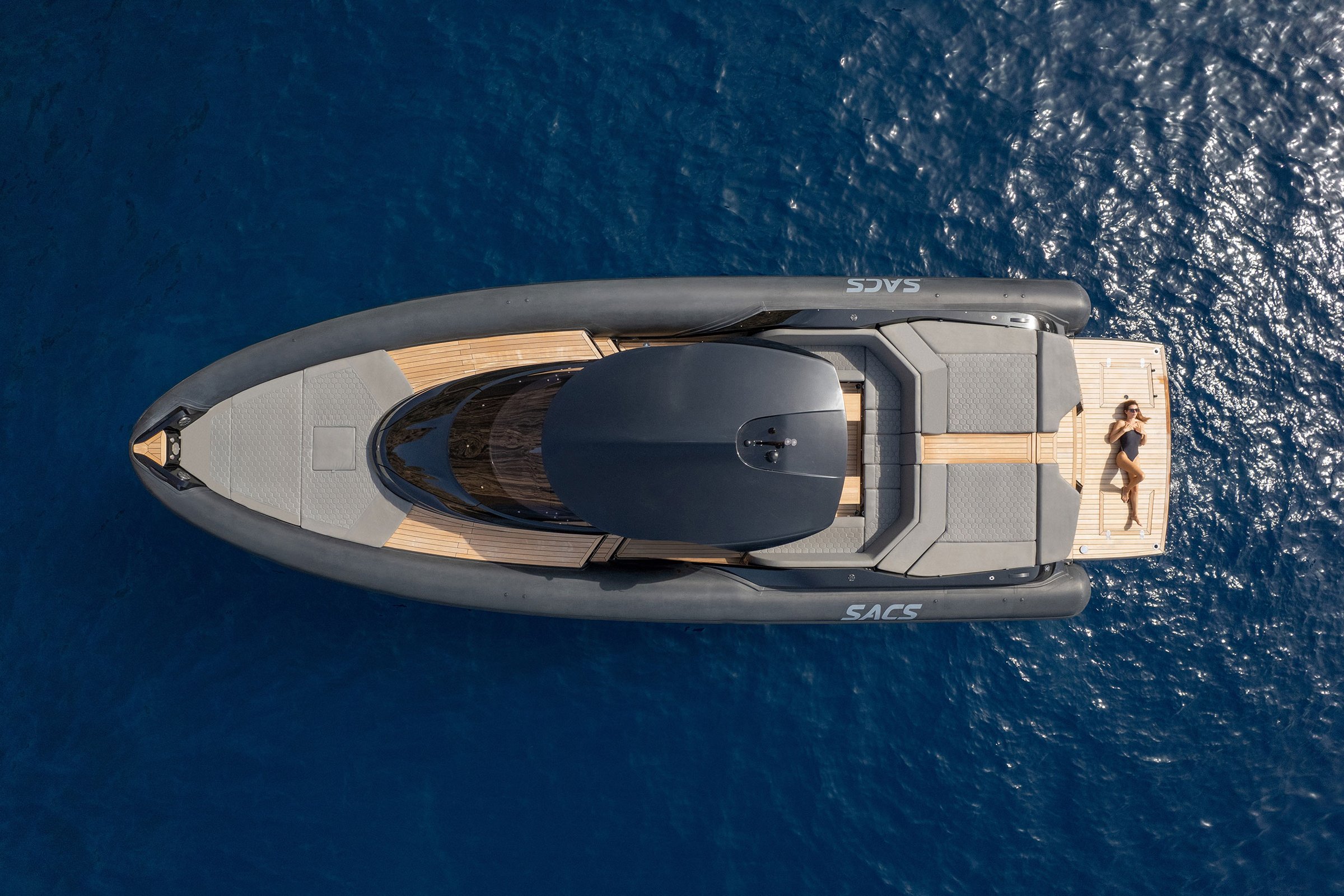 Sacs Marine Strider 15, boot van boven gefotografeerd