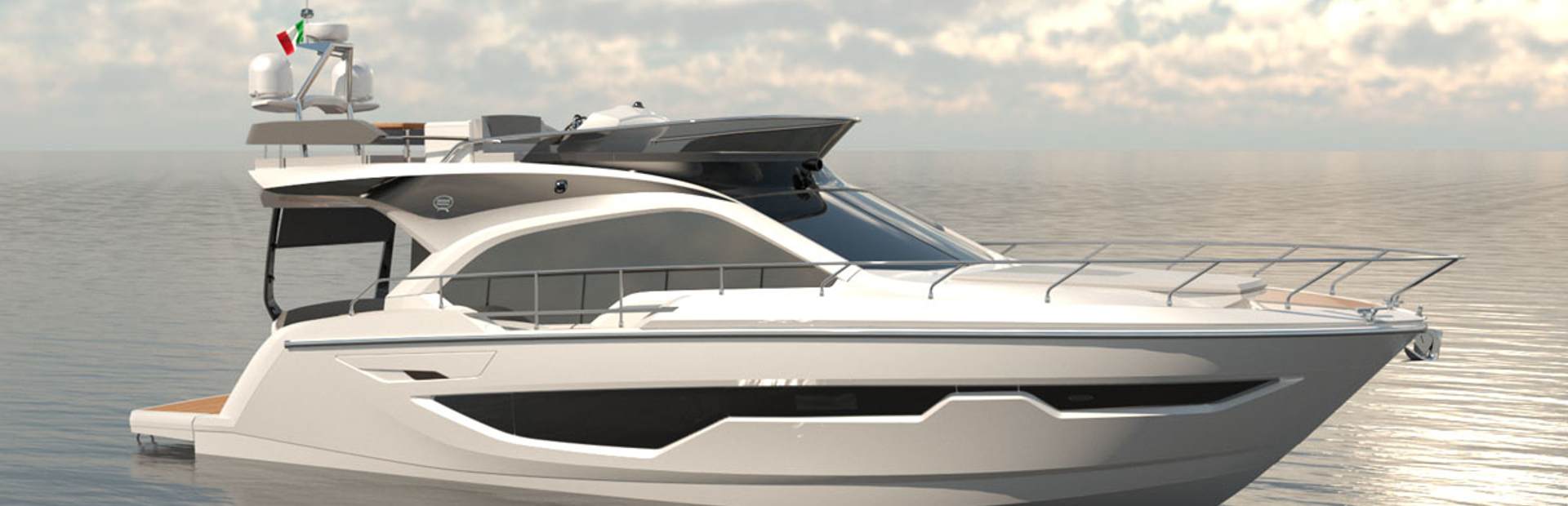 Sessa Marine Fly47, jacht varend op zee