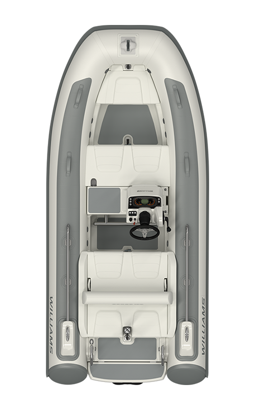 Williams Jet Tenders SportJet 395, rubberboot van boven gezien