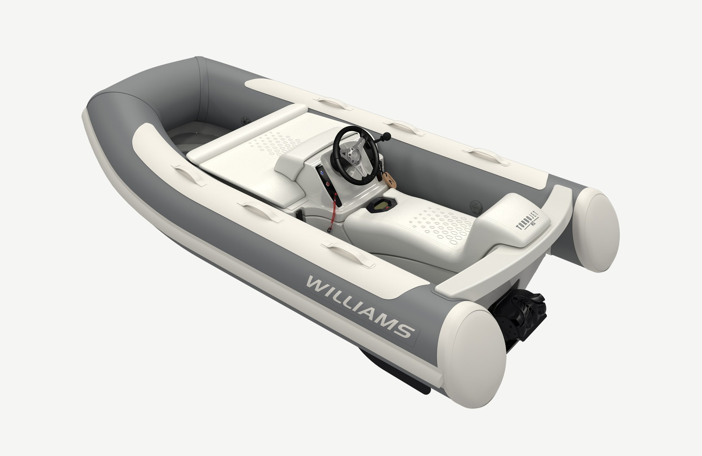 Williams Jet Tenders TurboJet 280MX, rubberboot met stuurstand en bank