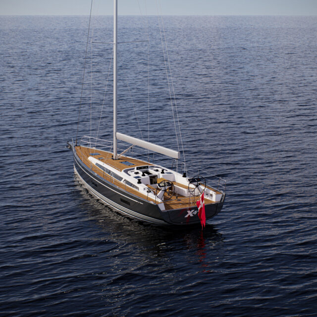 X-Yachts X4^6 MkII, zeilboot varend op zee
