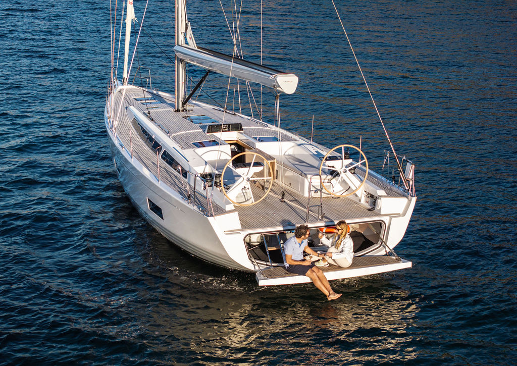 X-Yachts X4^9 MkII, zeilboot met stel achterop