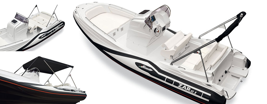 Zar Formenti Zar 61 Suite Plus, rubberboot met witte bekleding