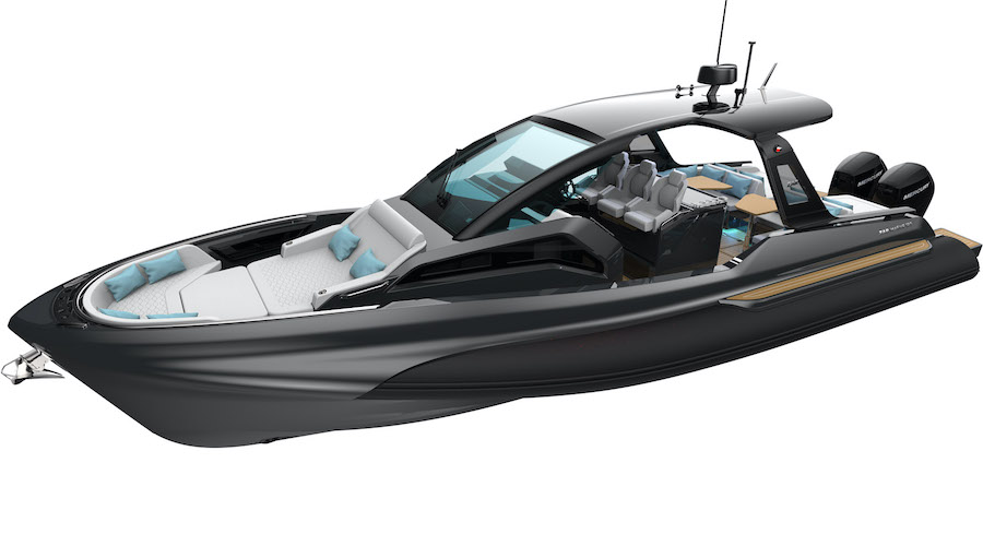 Zar Formenti Zar Imagine 130, sportboot met zwarte romp